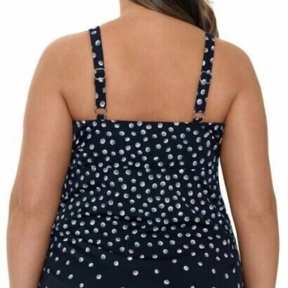 Swim Solutions Triple Tier Tankini Top - Picture 6 of 7